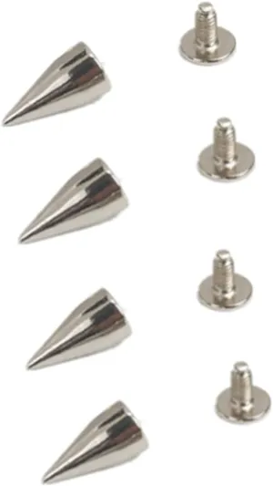 20Pcs Cone Spikes Rivet Nail Fasteners for DIY Punk Leather Craft Suitable for Shoes Bags Belts and Garments Studs for Unique Fashion Projects