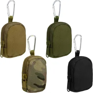 4Pcs Mini Backpack Keychain,Cute Cosmetic Bag for Women, Makeup Bag Key Pocket Lipstick Bag Card Holder Data Cable Organizer Zipper Pouch (tactical keychain pouch)