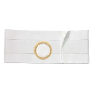 5" White, Regular Elastic, Flat Panel Belt, 2X-Large, 2-7/8" x 3-3/8" Center Opening