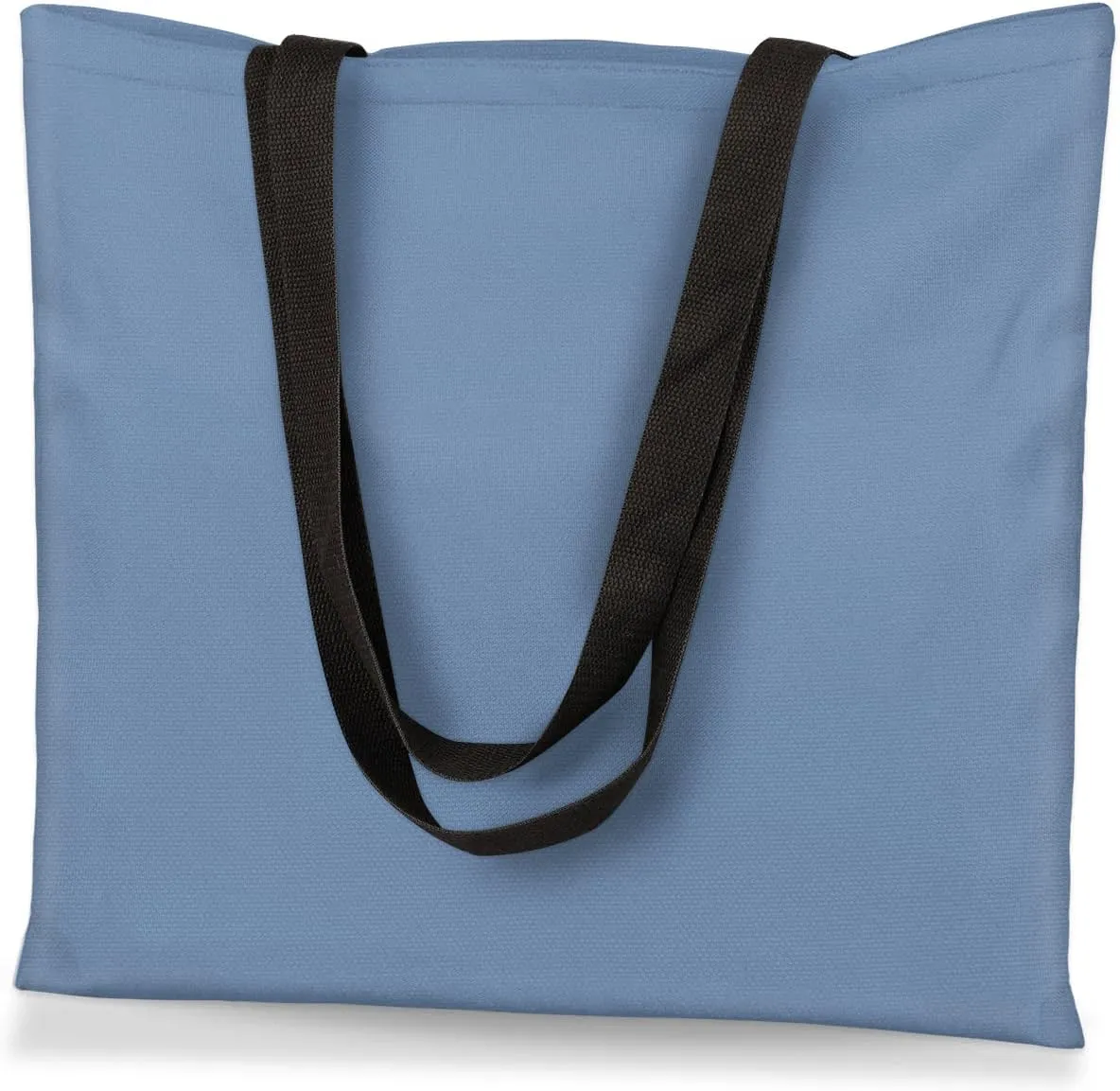 Airy Blue Canvas Tote Bag for Women Men Stylish Tote Handbag Shoulder Bag Reusable Grocery Bag