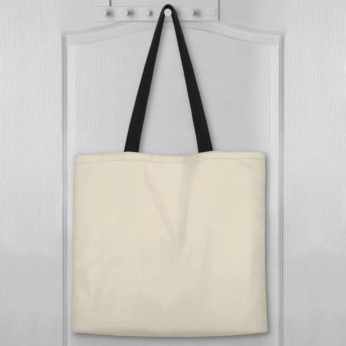Airy Blue Canvas Tote Bag for Women Men Stylish Tote Handbag Shoulder Bag Reusable Grocery Bag