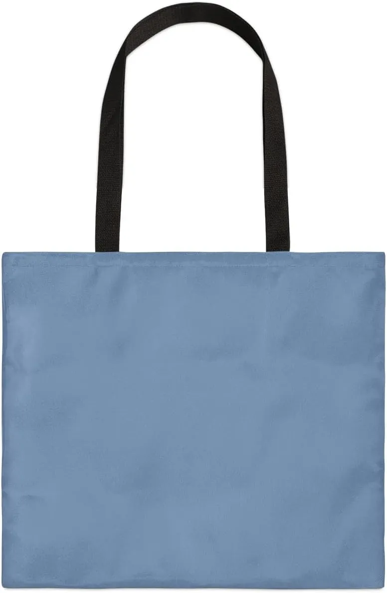 Airy Blue Canvas Tote Bag for Women Men Stylish Tote Handbag Shoulder Bag Reusable Grocery Bag