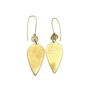 Brass Droplet Earrings