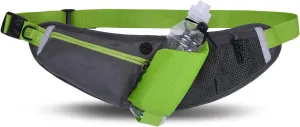 CLAPE Waist Bag Fanny Pack with Water Bottle Holder Unisex Walking Running Hiking Climbing Waistband Travel Money Belt Sport Waist Pack Fit All Kinds of Phones,Blue