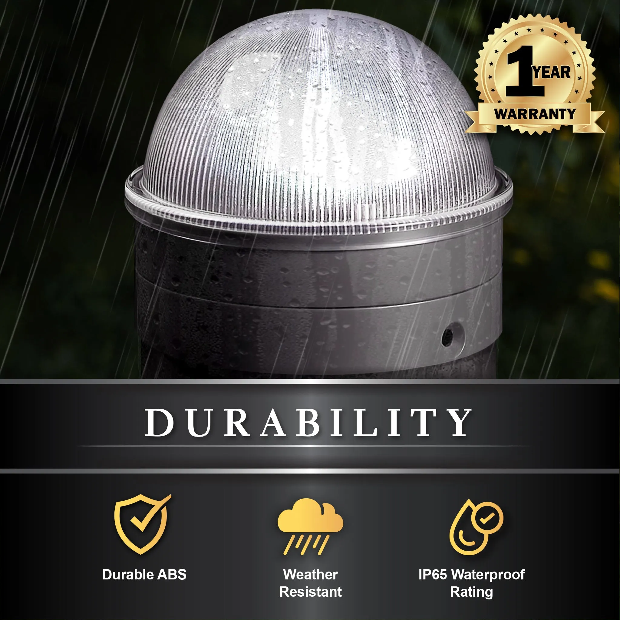 Classy Caps Silver Chainlink Summit Solar Post Cap CH2233S