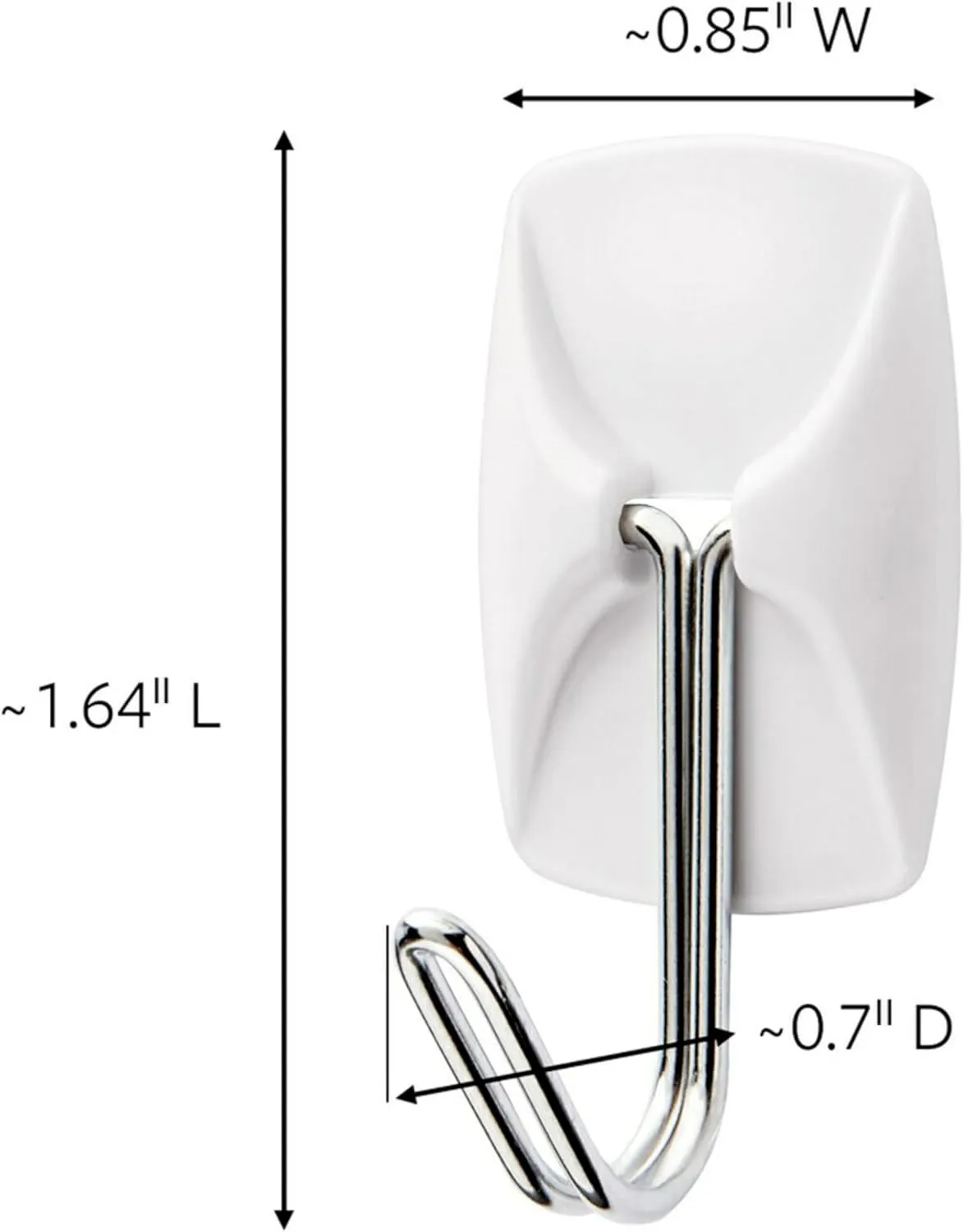 Command Small Wire Toggle Hooks, Damage Free Hanging Wall Hooks with Adhesive Strips, No Tools Wall Hooks for Hanging Organizational Items in Living Spaces, 28 White Hooks and 32 Command Strips