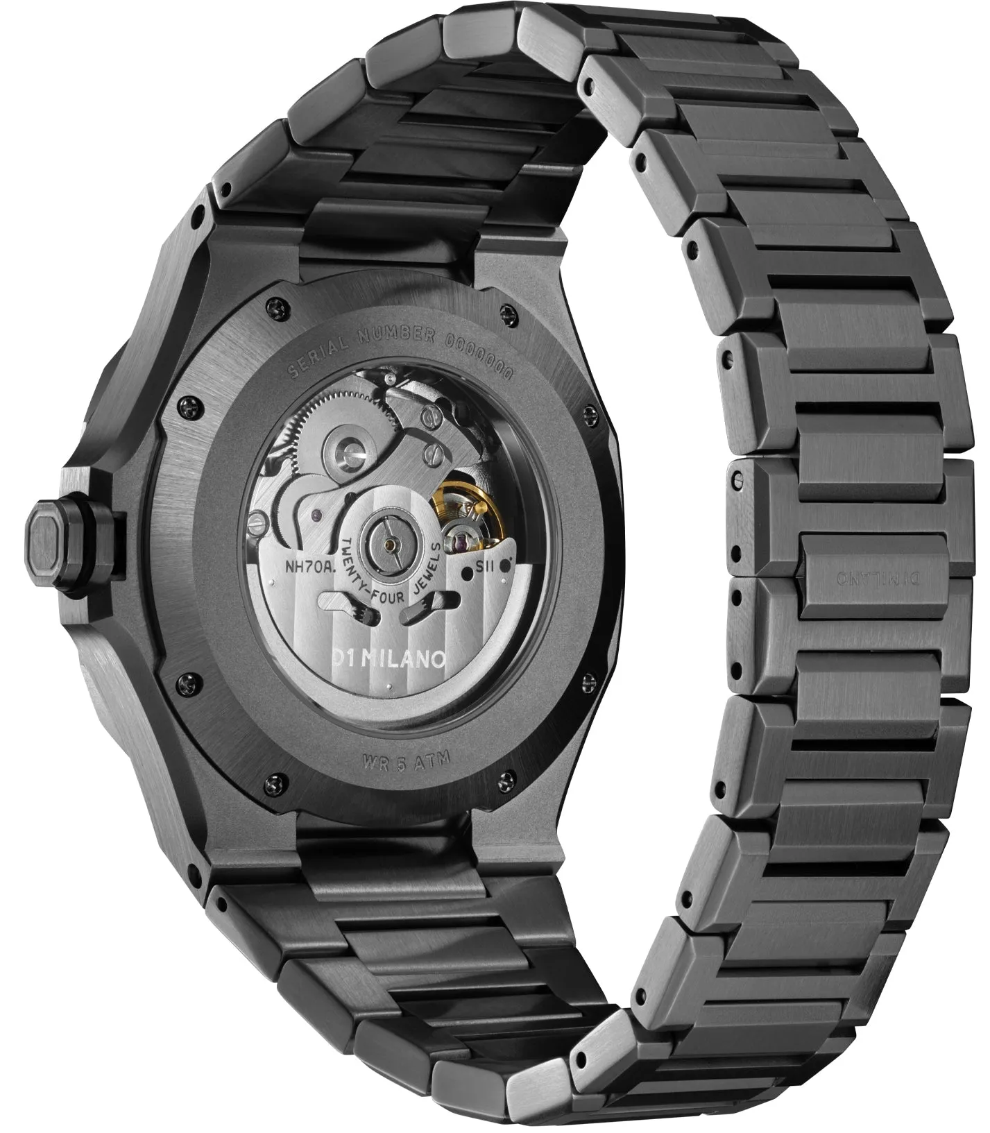 D1M Watch Skeleton Gun Metal