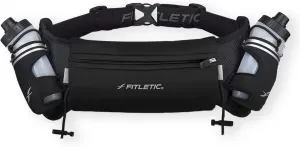 Fitletic Hydration Running Belt with Water Bottles for Men & Women  2 Quick Flow 8oz Running Water Bottles, Patented Bounce Free Design, Water Resistant Pouch Fits All Phones  Hydra 16