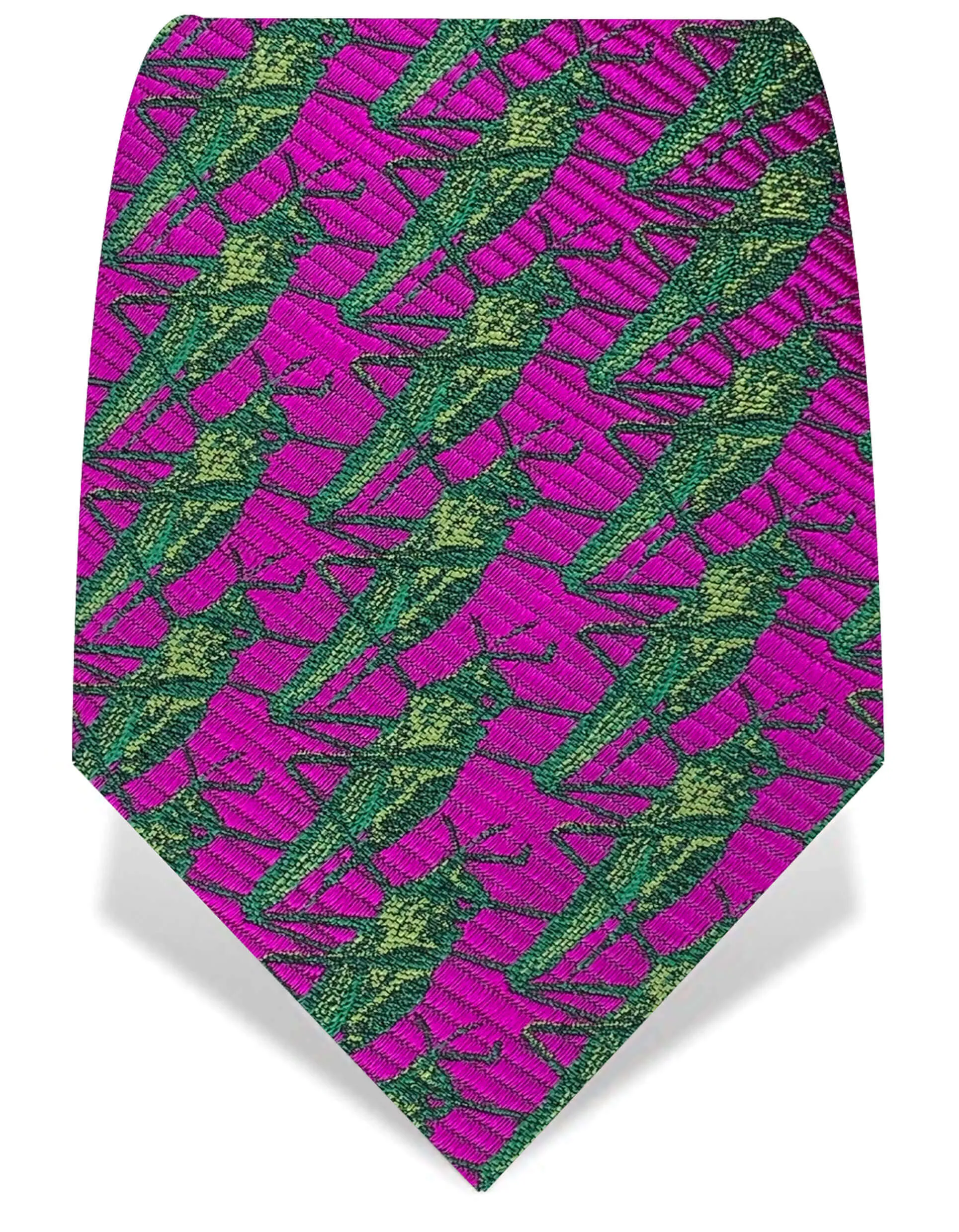 Fuchsia & Green Grasshopper Tie