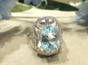 Gemstone <a style="font-size:1em;"href="https://thebutlercollection.com/products/blue-topaz-ring">Blue Topaz Ring</a> in Sterling Silver