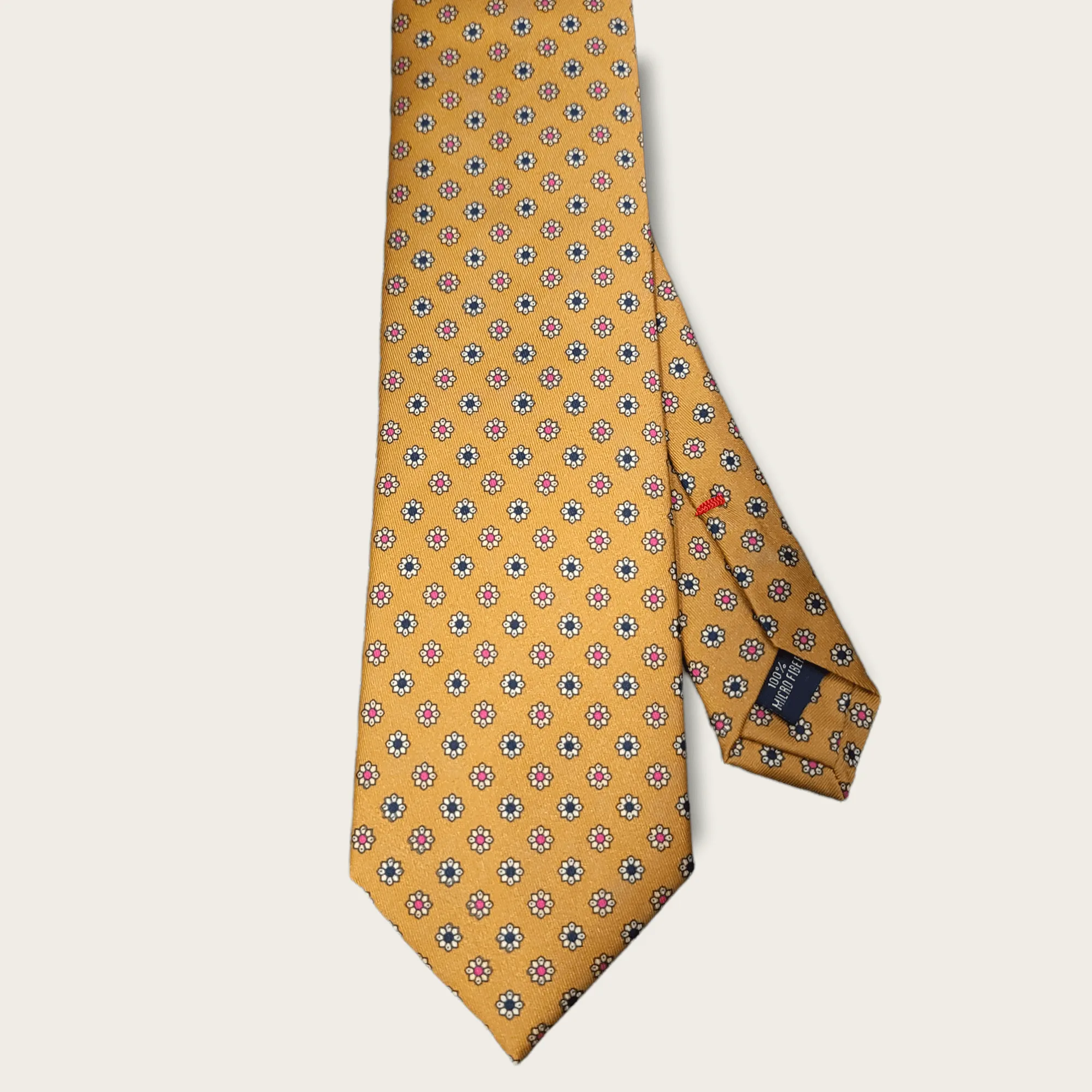 Gold Brown Floral Tie