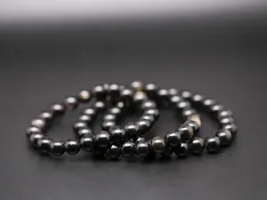 Golden obsidian bracelets