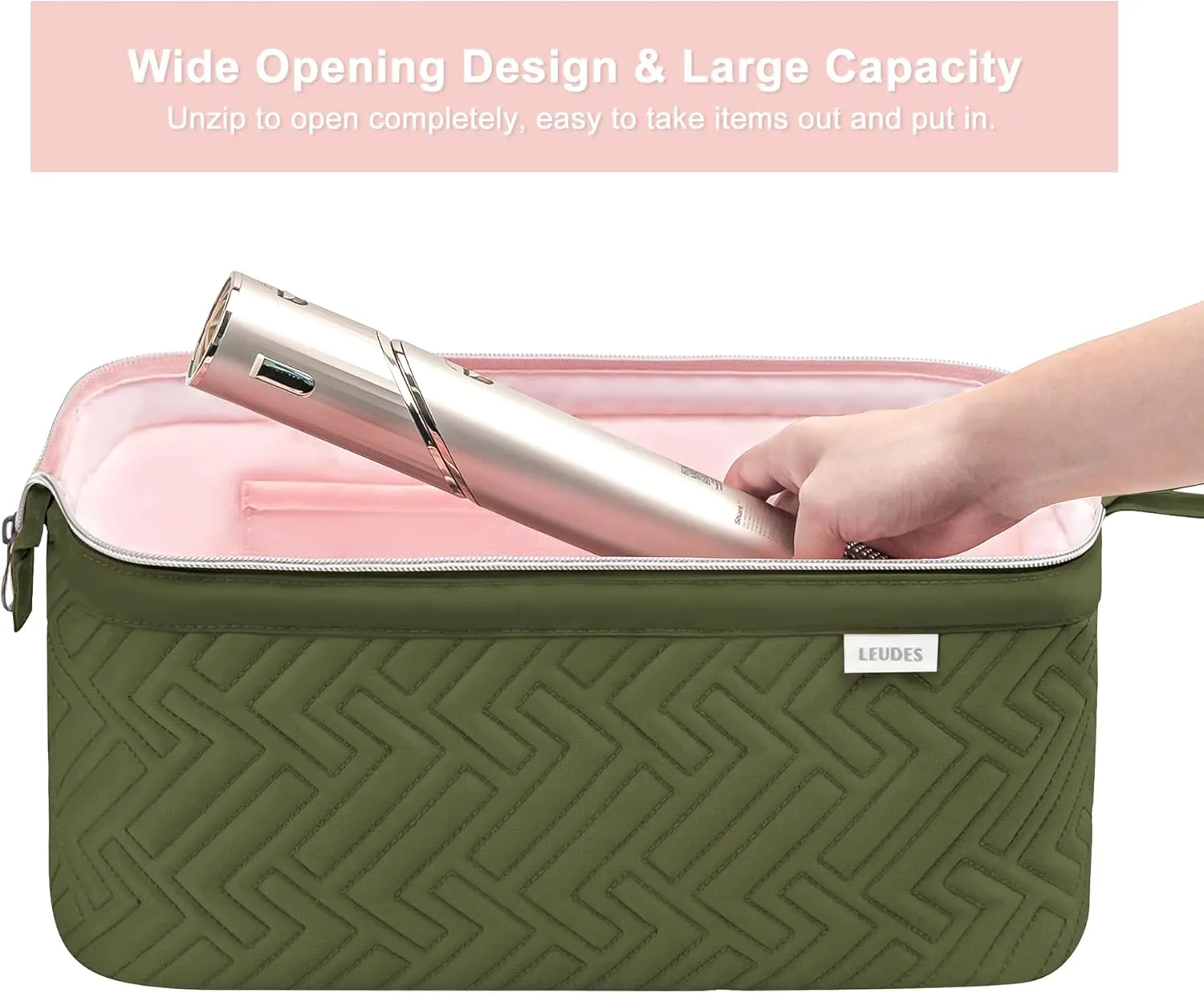 Leudes Hair Tools Travel Bag for Shark Flexstyle Carrying Case Portable Shark Hair Air Wrap Dryer Case Waterproof Dustproof Flat Curling Iron Travel Organizer