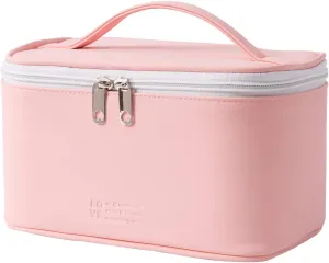 Meiyuuo Makeup Bag Cosmetic Bags for Women Ladies Zipper Pouch Makeup Organizer PU Leather Waterproof