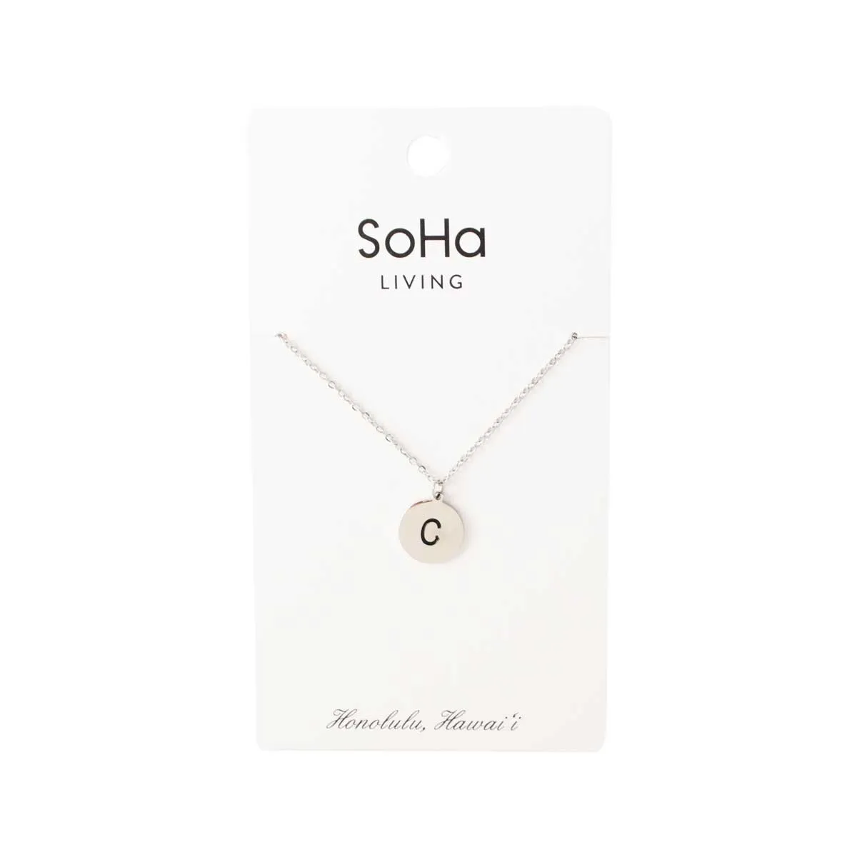 Round Necklace, Silver