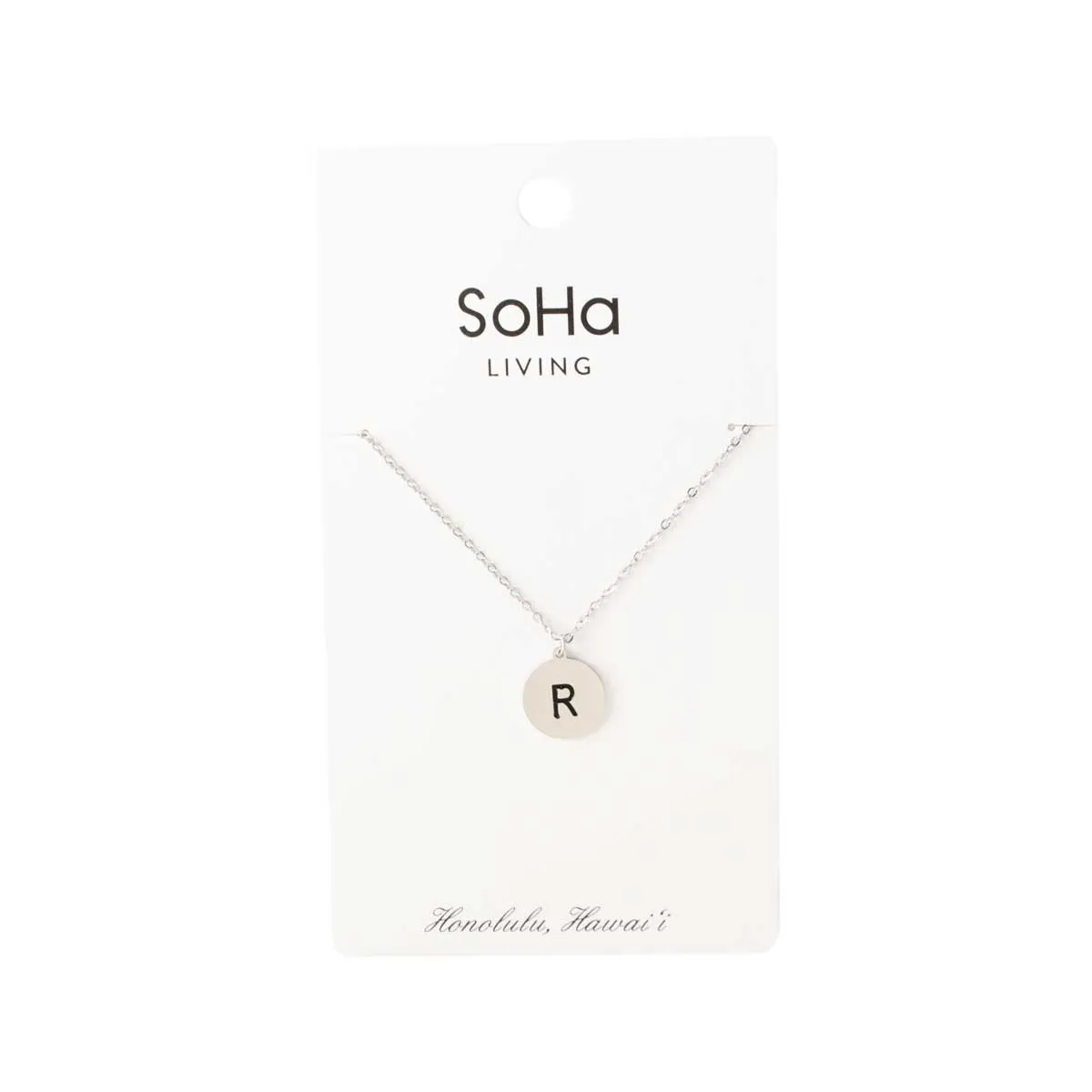 Round Necklace, Silver