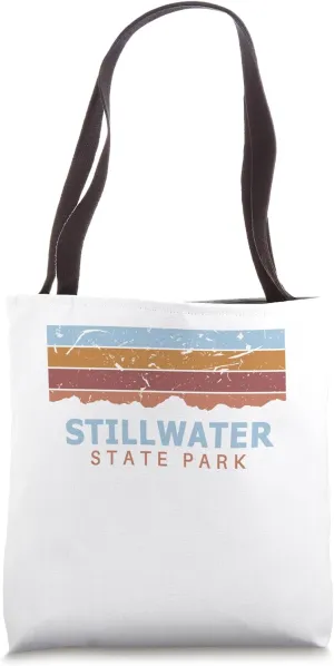 Stillwater State Park Vermont Retro Cool Tote Bag