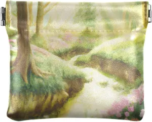 Sunlit Meadow Roots Coin Purse Leather Pouch Change Purse, Squeeze Coin Pouch for Cards, Keys & Lipsticks, Unisex