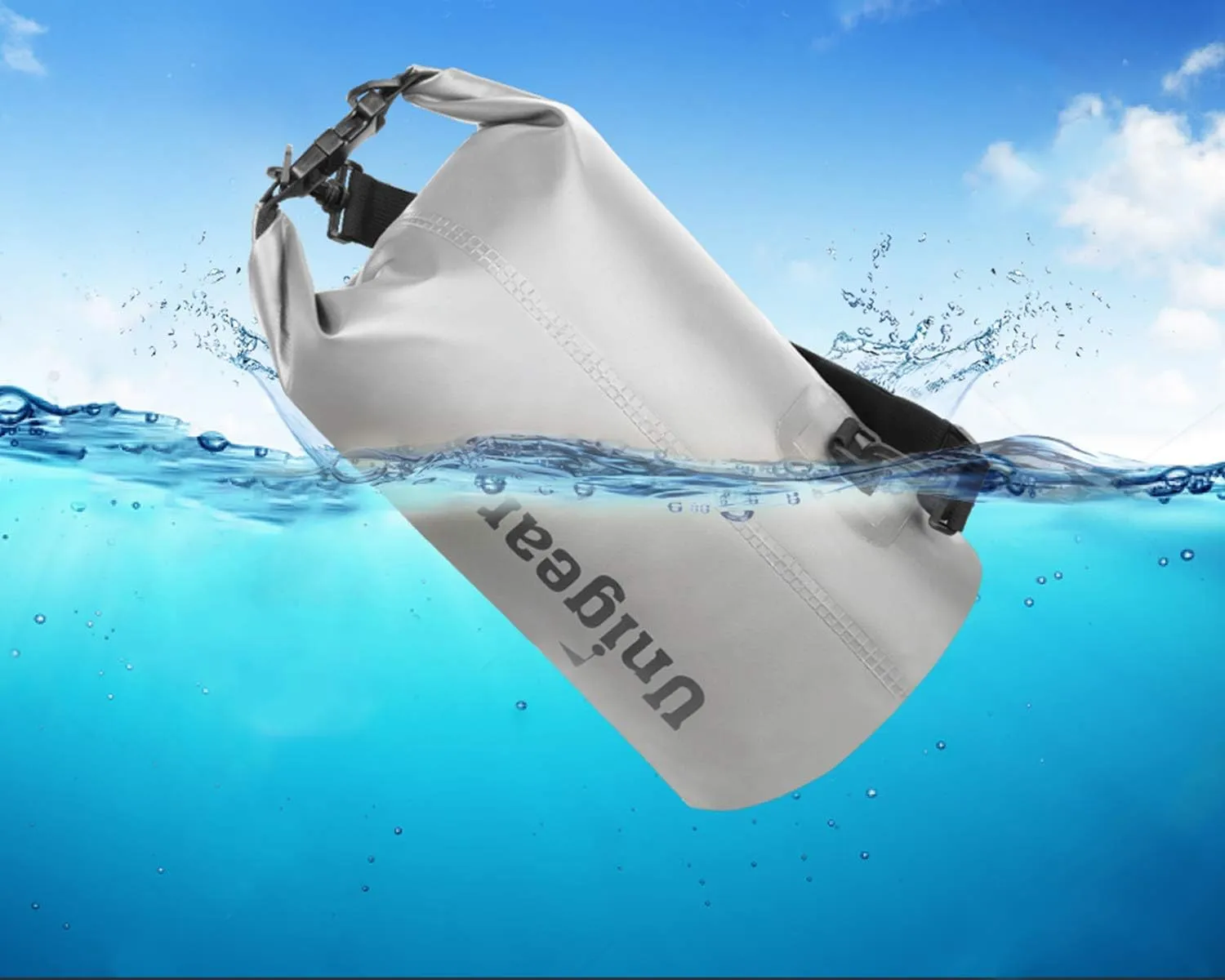 Unigear Dry Bag Waterproof, 2L/5L/10L/20L/30L/40L Floating and Lightweight Bags for Kayaking, Boating, Fishing, Swimming and Camping with Waterproof Phone Case